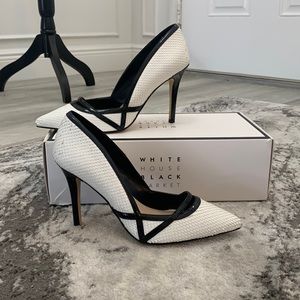 White House Black Market Diana Snake pumps